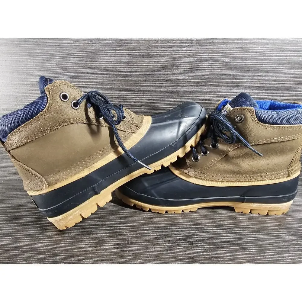 Vintage Women's Duck Boots Bay Area Traders Huntress Steel Shanks Size 9M Blue